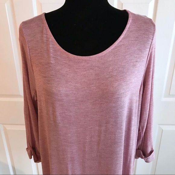 Papermoon Soft Jersey Lilac Purple 3/4 Sleeve Top - Picture 3 of 7